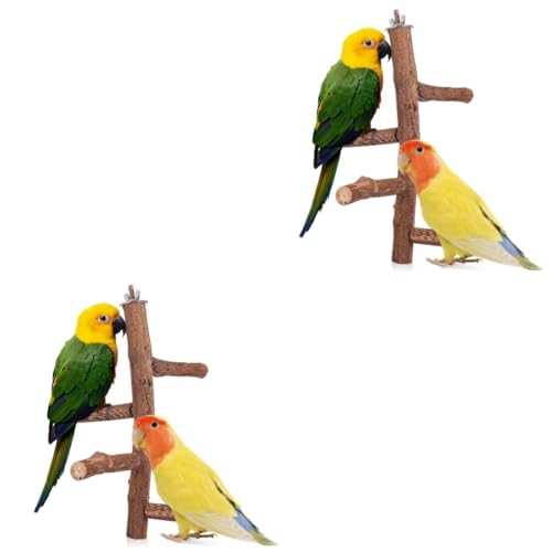 Supvox 2St Papagei Trainings ständer vogelstange vogelkäfig zubehör Sitzstangen für Vogelkäfige Leckereien für Sittiche Spielzeuge Vogelspielzeug Vogel sitzt Holz Käfigzubehör für Barsche von Supvox