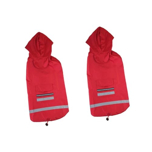 Supvox 2St Regenmantel für Hunde hunderegenmantel Regenjacken für Hunde Hundemäntel für große Hunde Haustierbett aus Rattan wimperntusche Regenjacke für Haustiere Hund Regen Slicker rot Supvox 2St Regenmantel für Hunde hunderegenmantel Regenjacken für Hunde Hundemäntel für große Hunde Haustierbett aus Rattan wimperntusche Regenjacke für Haustiere Hund Regen Slicker rot von Supvox