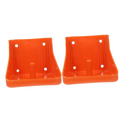 Supvox 2St Tablett lunchboxen Lebensmittel Box Viehfutterzubehör Salzlecksteinzubehör kifferbox Salzleckstein-Futterspender Haustiertrog Rinderzubehör Salzbehälter für Rinder Sport Orange von Supvox