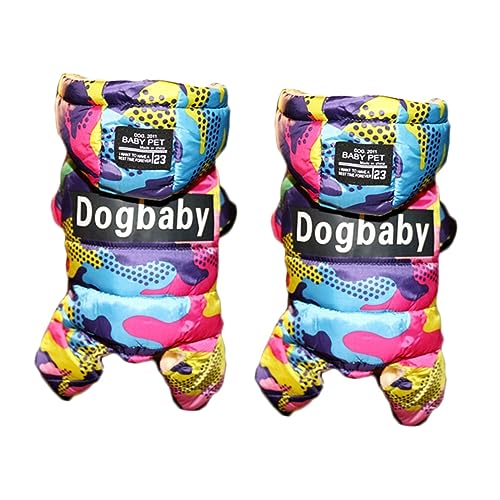 Supvox 2St Tarnmantel für Hunde Winterhündchen große Hundemäntel für den Winter Hundemäntel für kaltes Wetter -Hoodie hundemantel Dog Raincoat Hundekleid pet Winter Daunenjacke von Supvox