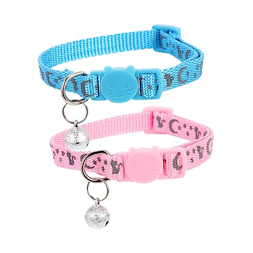 Supvox 2St Welpen Kätzchen Zubehör Katzenzubehör Katzentransporter katzenhalsbänder Abreiß für Katzenglocke Krawatten Nylon von Supvox