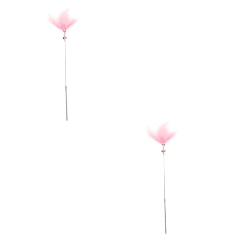 Supvox 2St Zubehör für Katzenspielzeug interaktives Spielzeug beschäftigungsspielzeug für Katzen Katzenangel cat Toy Stick Katzenspielzeug Spielzeug für Haustiere Katzenspielzeugstab Rosa Supvox 2St Zubehör für Katzenspielzeug interaktives Spielzeug beschäftigungsspielzeug für Katzen Katzenangel cat Toy Stick Katzenspielzeug Spielzeug für Haustiere Katzenspielzeugstab Rosa von Supvox