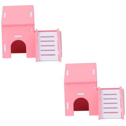 Supvox 2stücke Hamsterhaus Mit Doppeldeck-Leiter Pinkes Schlafversteck Für Kleine Haustiere Wie Hamster Mäuse Und Meerschweinchen Fördert Nestverhalten Und Sorgt Für Viel Spielspaß Supvox 2stücke Hamsterhaus Mit Doppeldeck-Leiter Pinkes Schlafversteck Für Kleine Haustiere Wie Hamster Mäuse Und Meerschweinchen Fördert Nestverhalten Und Sorgt Für Viel Spielspaß von Supvox