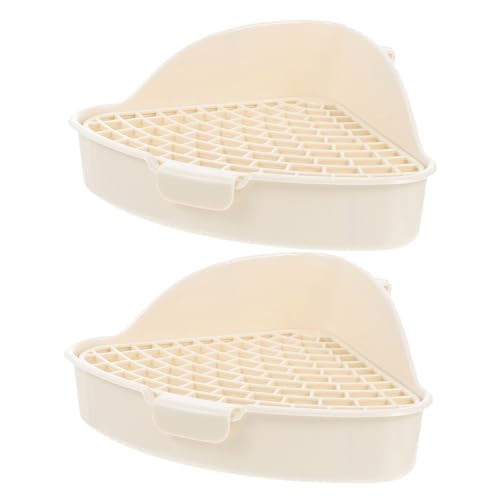 Supvox 2St kleines Haustierurinal Meerschweinchenkäfig automatisch Katzentoilettentraining Milbe Hund Hamster klo kaninchentoilette Töpfchen für Meerschweinchen Rattenstreu Plastik Weiß Supvox 2St kleines Haustierurinal Meerschweinchenkäfig automatisch Katzentoilettentraining Milbe Hund Hamster klo kaninchentoilette Töpfchen für Meerschweinchen Rattenstreu Plastik Weiß von Supvox