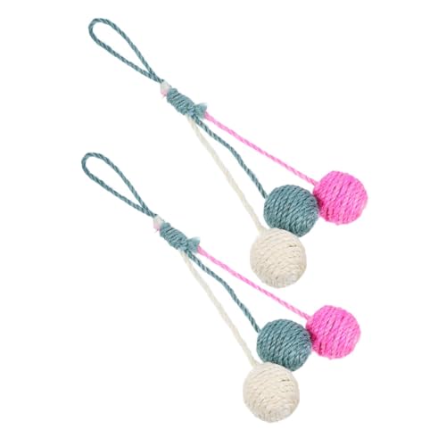Supvox 2Stücke Hängende Sisalbälle für Katzen Interaktives Katzenspielzeug zur Geistigen Stimulation Durable Kratzmaterial für Kleine Wohnungen Optisch Anregende Supvox 2Stücke Hängende Sisalbälle für Katzen Interaktives Katzenspielzeug zur Geistigen Stimulation Durable Kratzmaterial für Kleine Wohnungen Optisch Anregende von Supvox