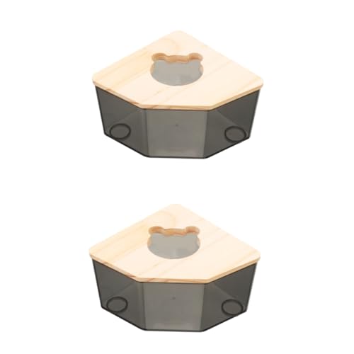 Supvox 2 Stücke Mehrzweck Bad Sand Hamster Sand Badewanne Abnehmbare Pet Wurf Box von Supvox