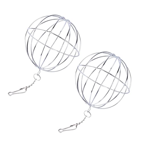 Supvox 2st Grasfütterungsball Für Haustiere Spielzeug Für Hasen Hasenspielzeug Häschen-Feeder Futterautomat Für Haustiere Spielzeug Für Meerschweinchen Grasball Kaninchenspielzeug Silver von Supvox