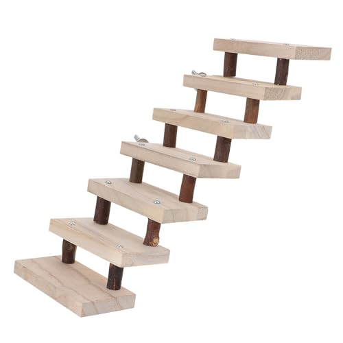 Supvox 2st Hamster-kletterleiter Chinchilla-aufstiegsleiter Spielset Aus Holz Beißspielzeug Sportspielzeug Für Hamster Papageienleiter Hamster Holzbrücke Kleines Haustier Vögel Hölzern von Supvox