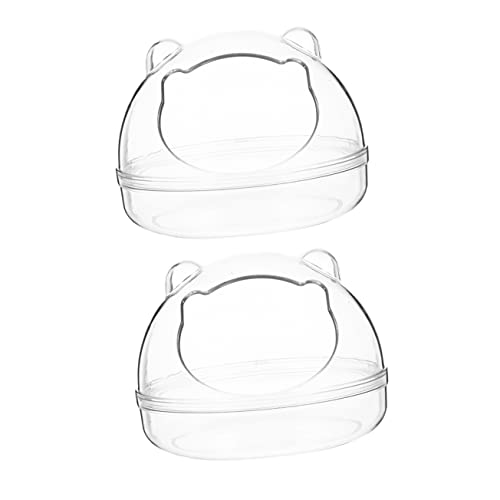 Supvox 2-teiliger Hamsterbadebehälter Haustierbadebecken Stabile Hamstertoiletten Aus Kunststoff - Badewanne Für Hamster Haustierbedarf Supvox 2-teiliger Hamsterbadebehälter Haustierbadebecken Stabile Hamstertoiletten Aus Kunststoff - Badewanne Für Hamster Haustierbedarf von Supvox
