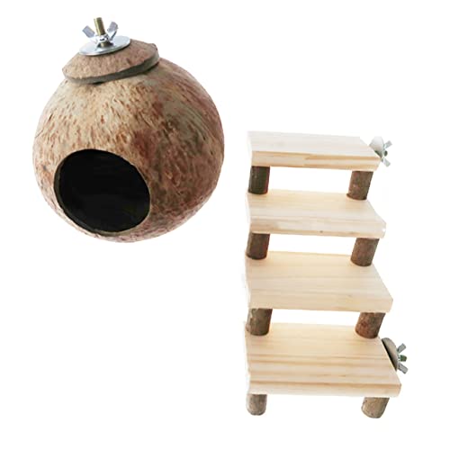 Supvox 2stücke Kokosnussschalen Nest Und Treppe Für Hamster Natürliches Kauspielzeug Für Kleine Haustiere Komfortables Schlafnest Und Spielzeugkombination Für Kleintiere Supvox 2stücke Kokosnussschalen Nest Und Treppe Für Hamster Natürliches Kauspielzeug Für Kleine Haustiere Komfortables Schlafnest Und Spielzeugkombination Für Kleintiere von Supvox
