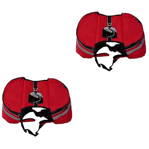 Supvox 2 Stück Haustier-reiserucksack Für Hunde Hunde-wanderrucksack Taschen Rot Oxford Für Bis Große Hunde Supvox 2 Stück Haustier-reiserucksack Für Hunde Hunde-wanderrucksack Taschen Rot Oxford Für Bis Große Hunde von Supvox