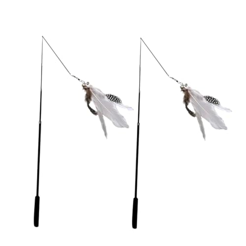 Supvox 2 Stück Katzenangeln Zum Teaser-Sticks – Interaktives Kätzchenspielzeug Für Gesundheit Und Bewegung Supvox 2 Stück Katzenangeln Zum Teaser-Sticks – Interaktives Kätzchenspielzeug Für Gesundheit Und Bewegung von Supvox