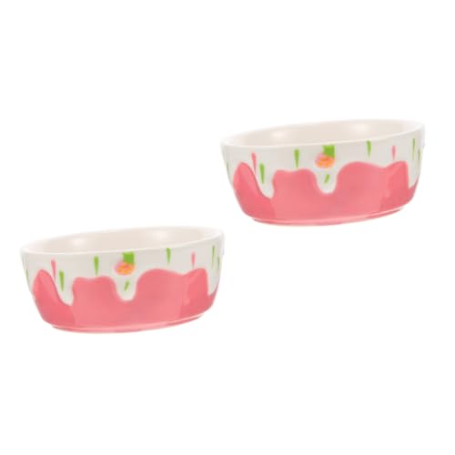 Supvox 2stücke Keramische Futterschale Für Kleintiere Futter Und Wasserschale Für Hamster Meerschweinchen Und Kaninchen rutschfest Kleine von Supvox