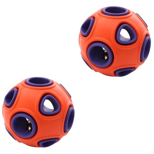 Supvox 2st Leck Lebensmittel Spielball Feeder Fehlende Futterbällchen Für Hunde Haustiersachen Futterspender Zahnen Fehlende Futterbällchen Puzzle-hundespielzeug Snack Hundeball Singen von Supvox