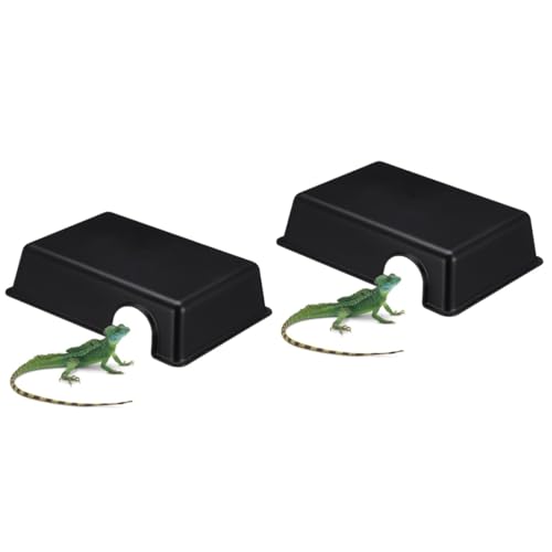 Supvox Snake Hide 2st Reptilien Verstecken Sich in Höhlen Aquarium-Ornament-Handwerk Fisch Aquarium Dekoration Schildkrötenversteck Loch Verstecken Zubehör Für Schlangenkäfige Tank Black Plastik Supvox Snake Hide 2st Reptilien Verstecken Sich in Höhlen Aquarium-Ornament-Handwerk Fisch Aquarium Dekoration Schildkrötenversteck Loch Verstecken Zubehör Für Schlangenkäfige Tank Black Plastik von Supvox