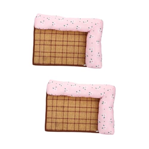 Supvox 2stücke Sommer Kühlmatte Für Haustiere Pet Cooling Bed Aus Rattan Langlebig Und Geruchsneutral Für Hunde Und Katzen Mit Blumenmuster Für Drinnen Und Draußen Supvox 2stücke Sommer Kühlmatte Für Haustiere Pet Cooling Bed Aus Rattan Langlebig Und Geruchsneutral Für Hunde Und Katzen Mit Blumenmuster Für Drinnen Und Draußen von Supvox