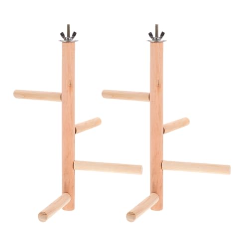 Supvox Papagei Niststation Vogel Sitzstange Ständer Holz Vogelkäfig Plattform Vogel Spielzeug Supvox Papagei Niststation Vogel Sitzstange Ständer Holz Vogelkäfig Plattform Vogel Spielzeug von Supvox