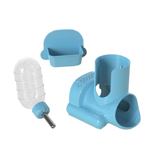 Supvox 3-In-1-Hamster-Futterspender Automatischer Wasserflaschenspender Auslaufsicher Mit Versteck Und Futterbehälterboden 120 Ml Fassungsvermögen – 1 Stück von Supvox