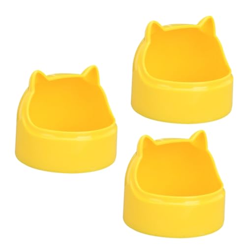 Supvox 3 STK Futterbox für Katzenohren Kunststoff tierfutterbehälter pet Feeder Kleiner Tierfutterspender Kleiner Plastikbehälter Futterstelle für Kaninchen Futterbehälter für Hamster von Supvox