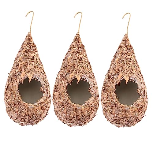 Supvox 3stücke Gras Geflochtenes Vogelnest Für Draußen Hängendes Vogelschuppen Natürliche Vogelversteck Dicht Gewebte Halme Robuste Struktur Für Wind Nester Pro Rauhe Oberfläche Für Vögel Supvox 3stücke Gras Geflochtenes Vogelnest Für Draußen Hängendes Vogelschuppen Natürliche Vogelversteck Dicht Gewebte Halme Robuste Struktur Für Wind Nester Pro Rauhe Oberfläche Für Vögel von Supvox