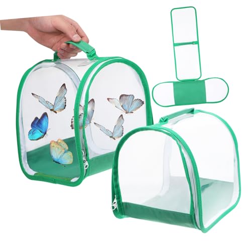 Supvox Schmetterlings-lebensraum-gehege-Set 3er-Pack Schmetterlingshaus Feines Netz Tragegriff Seitlicher Reißverschluss Stabile Struktur Für Tiere Und Raupen Supvox Schmetterlings-lebensraum-gehege-Set 3er-Pack Schmetterlingshaus Feines Netz Tragegriff Seitlicher Reißverschluss Stabile Struktur Für Tiere Und Raupen von Supvox