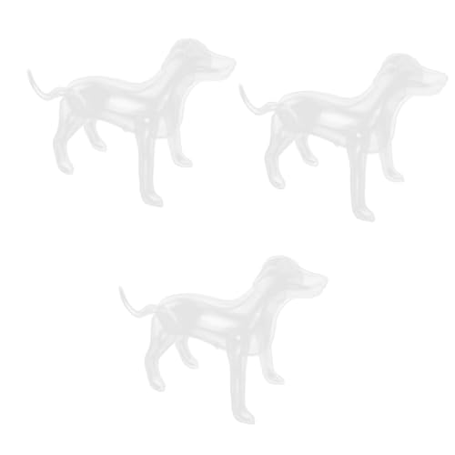 Supvox 3 Sätze Ausstellung Von Haustierbekleidung Hundekleidung Haustiere Selbststehende Hunde Aufblasbarer Hund Bühnenstütze Hundeschaufensterpuppe Mannequin PVC Skulptur Hund Hund von Supvox