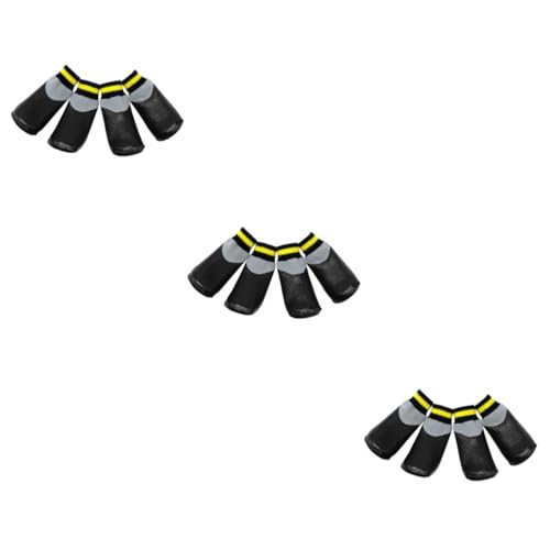 Supvox 3 Sätze rutschfeste Schuhe Paws pfotenschutz hundepfoten Socken für große Hunde Regenstiefel Turnschuhe sockenschuhe wasserdichte Booties Socken Winterschuhe großer Hund Haustier von Supvox