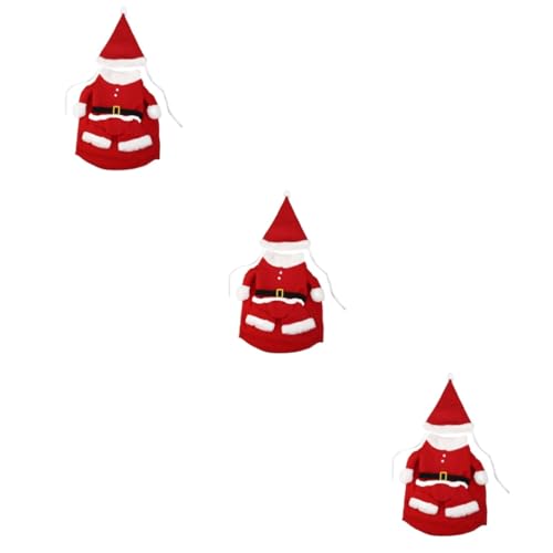 Supvox 3 Sätze Hundeumhang Hundeweihnachtskostü Weihnachtsumhang Haustierbekleidung Hundekleidung Hundemantel von Supvox