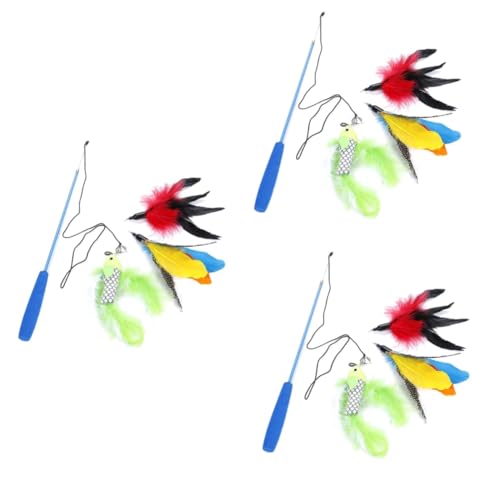 Supvox 3sätze Interaktiver Katzenangel Mit Bunten Federn Und Spielzeug Für Katzen Und Kätzchen Fördert Die Und Stärkt Die Bindung Zu Ihrem Supvox 3sätze Interaktiver Katzenangel Mit Bunten Federn Und Spielzeug Für Katzen Und Kätzchen Fördert Die Und Stärkt Die Bindung Zu Ihrem von Supvox