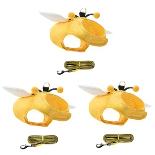 Supvox 3 Sets Einstellbare Haustier Katze Ziehen Strap Modische Kätzchen Weste Leine Kit von Supvox