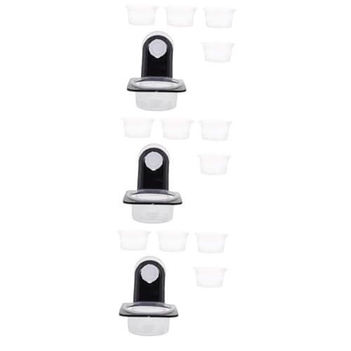 Supvox 3 Sätze Reptilienschale Klarer Behälter Feeder Mit Becher Behälter Für Haustierfutter Trinkbecken Für Reptilien Futtermittel Für Kriechende Haustiere Gecko-Essen Plastik Black Supvox 3 Sätze Reptilienschale Klarer Behälter Feeder Mit Becher Behälter Für Haustierfutter Trinkbecken Für Reptilien Futtermittel Für Kriechende Haustiere Gecko-Essen Plastik Black von Supvox
