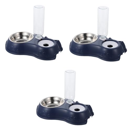 Supvox 3 Sätze Zubringer Futternäpfe für Hunde automatischer Wasserspender pet Feeder trinkbrunnen fã¼r Katzen Futternapf für Haustiere Doppelfutterautomat für Haustiere füttern Fressnapf von Supvox