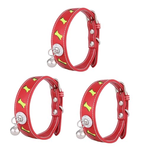 Supvox 3stücke Verstellbares Pu- Mit Reflektor Und Für Haustiere Für Und Hunde Rot Supvox 3stücke Verstellbares Pu- Mit Reflektor Und Für Haustiere Für Und Hunde Rot von Supvox
