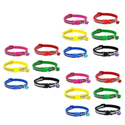 Supvox 3 Stück 6 Verstellbare Haustierhalsbänder Katzenhalsbänder Hundehalsbänder Reflektierende Haustierhalsbänder Supvox 3 Stück 6 Verstellbare Haustierhalsbänder Katzenhalsbänder Hundehalsbänder Reflektierende Haustierhalsbänder von Supvox