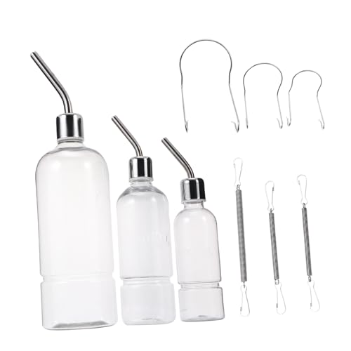 Supvox 3st Automatischer Trinkbrunnen Wasserspender Für Welpen Kaninchenwasser Kaninchen-wasserflasche Automatische Wasserflasche Kaninchenzubehör Rostfreier Stahl Hase Trinkflasche von Supvox
