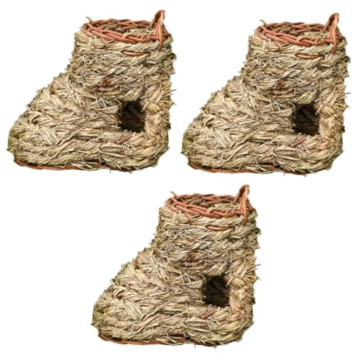 Supvox Strohnest Für Vögel Vogelzubehör 3 Stück Bambusstroh Nest Pipeline Handgemacht von Supvox