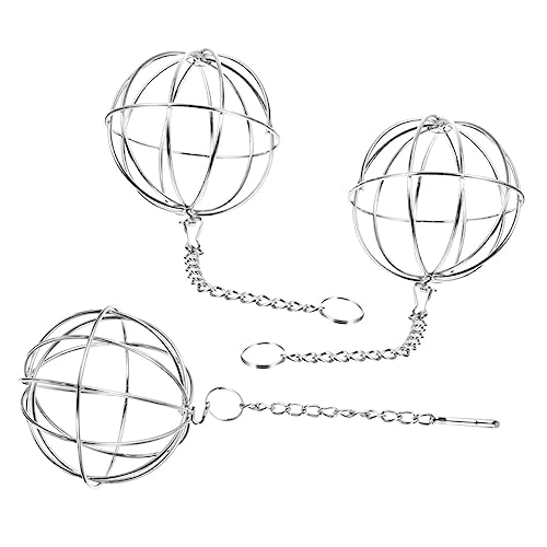 Supvox Futterbälle 3 Stück Heu-futterspender für Kaninchen- und Haustierkäfige Kette Zum Aufhängen Supvox Futterbälle 3 Stück Heu-futterspender für Kaninchen- und Haustierkäfige Kette Zum Aufhängen von Supvox