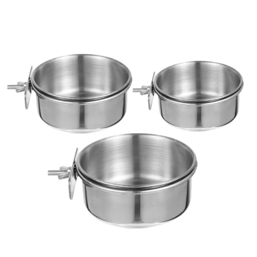 Supvox 3 Stück Futter und Wasserschalen für Papageien Hängende Futterstation mit Klemmen für Wellensittiche Cockatiels und Kleine Vögel Supvox 3 Stück Futter und Wasserschalen für Papageien Hängende Futterstation mit Klemmen für Wellensittiche Cockatiels und Kleine Vögel von Supvox