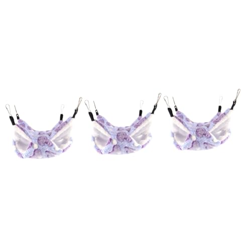 Supvox 3stücke Warm Hanging Double Layers Plüsch-hängematte Für Kleine Haustiere Herzmuster Für Meerschweinchen Chinchillas Und Andere Kleintiere Gemütlicher Schlafplatz Und von Supvox