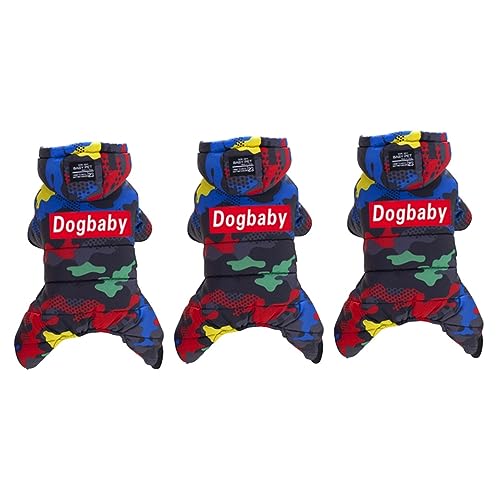 Supvox 3-teiliger Warmer Hundemantel Dicke Haustierbekleidung Für Kaltes Wetter Camouflage-hundejacke Hoodies Bequem Für Outdoor-aktivitäten Größe S Supvox 3-teiliger Warmer Hundemantel Dicke Haustierbekleidung Für Kaltes Wetter Camouflage-hundejacke Hoodies Bequem Für Outdoor-aktivitäten Größe S von Supvox