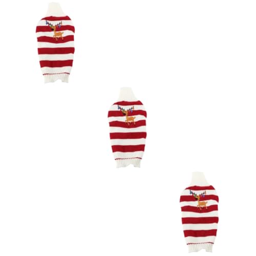 Supvox Chihuahua Weihnachtspullover Weihnachtspullo Hund 3 Stück Haustierpullover Hundekleidung Haustier Weihnachtskleidung Hundepullover Welpenkleidung Supvox Chihuahua Weihnachtspullover Weihnachtspullo Hund 3 Stück Haustierpullover Hundekleidung Haustier Weihnachtskleidung Hundepullover Welpenkleidung von Supvox