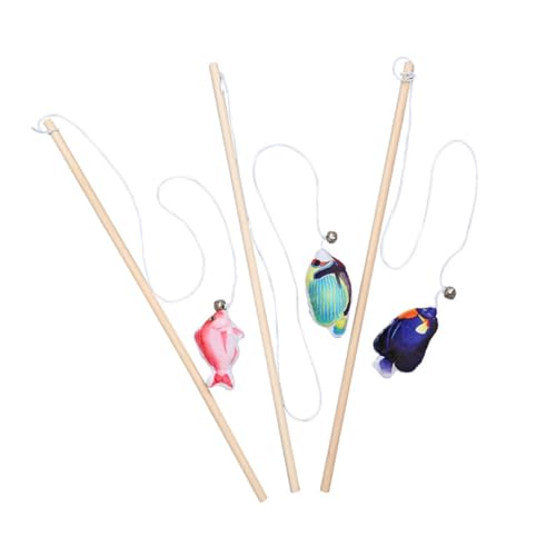 Supvox 3 Stück Interaktives Katzenspielzeug mit Glocken Robuster Katzenangel für Kätzchen Katzenspielzeug mit Katzenminze Sicherer und Langlebiger Katzenangelstab für Zufällige Farbe Supvox 3 Stück Interaktives Katzenspielzeug mit Glocken Robuster Katzenangel für Kätzchen Katzenspielzeug mit Katzenminze Sicherer und Langlebiger Katzenangelstab für Zufällige Farbe von Supvox