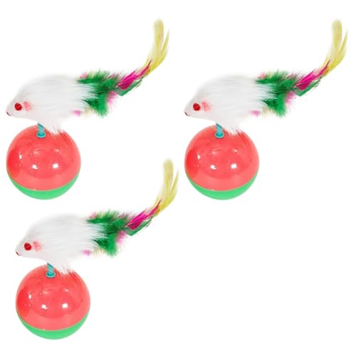 Supvox 3 Stück Interaktives Tumbler Maus mit Plüsch Wackelnder Ball Beschäftigungsspielzeug für Kätzchen und Kleine Haustiere Fördert Spielerisch Aktivität und Laune Supvox 3 Stück Interaktives Tumbler Maus mit Plüsch Wackelnder Ball Beschäftigungsspielzeug für Kätzchen und Kleine Haustiere Fördert Spielerisch Aktivität und Laune von Supvox