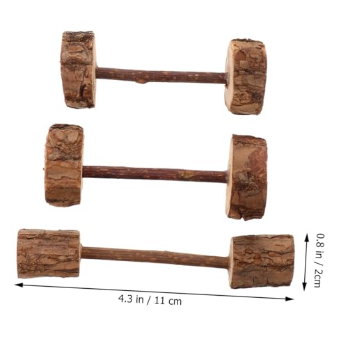 Supvox 3 Stück Katzenspielzeug aus Natürlichem Katzenminze Holz Interaktives Kaustäbchen für Kätzchen zur Zahnpflege und Mundgeruch bekämpfung Fördert Spiel und Bindung von Supvox