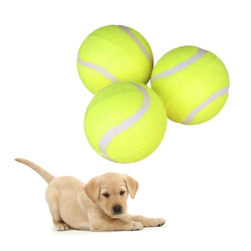 Supvox 3 Stück Teiliges Hundekauspielzeug Tennisball aus Langlebigem Gummi Bissfestes Trainingsspielzeug für Große und Aggressive Hunde Interaktives Bewegungsspiel für Welpen und Supvox 3 Stück Teiliges Hundekauspielzeug Tennisball aus Langlebigem Gummi Bissfestes Trainingsspielzeug für Große und Aggressive Hunde Interaktives Bewegungsspiel für Welpen und von Supvox