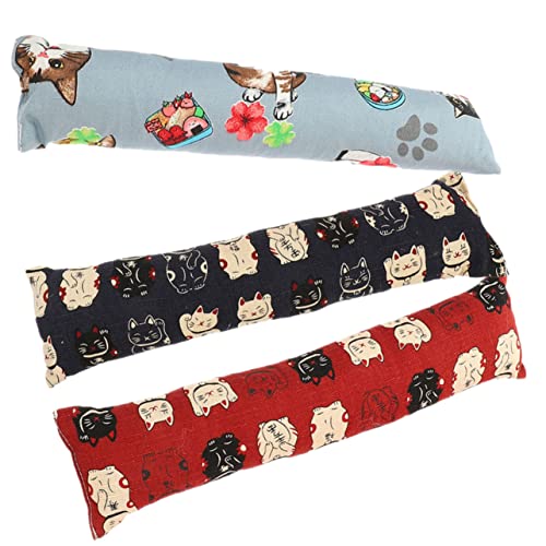 Supvox 3 Stück Teiliges Katzenminze Kuschelkissen Lustiges Katzenspielzeug für Wohnungskatzen Zahnfreundliches Kauspielzeug zur Zahnreinigung Leichtes Indoor zur Aktivitätsförderung von Supvox
