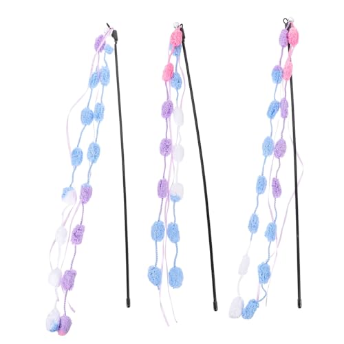 Supvox 3 Stück Teiliges Katzenspielzeug Bunte Teaser Sticks Interaktives Katzenangel für Wohnungskatzen und Kätzchen zur Beschäftigung und Stressabbau Supvox 3 Stück Teiliges Katzenspielzeug Bunte Teaser Sticks Interaktives Katzenangel für Wohnungskatzen und Kätzchen zur Beschäftigung und Stressabbau von Supvox