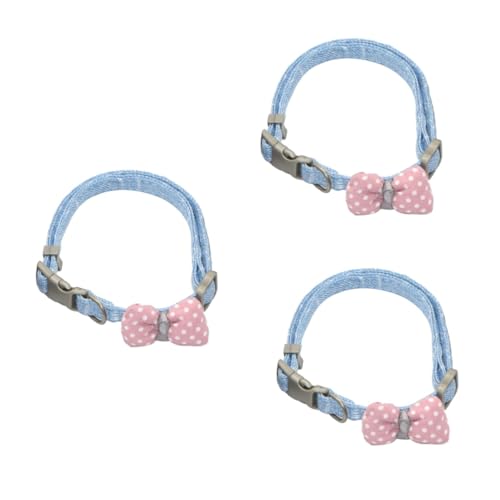 Supvox 3 Stück Traktionshalsband Haustierbedarf Stoffhalsband Schleife Haustierhalsband Langlebiges Halsband Supvox 3 Stück Traktionshalsband Haustierbedarf Stoffhalsband Schleife Haustierhalsband Langlebiges Halsband von Supvox