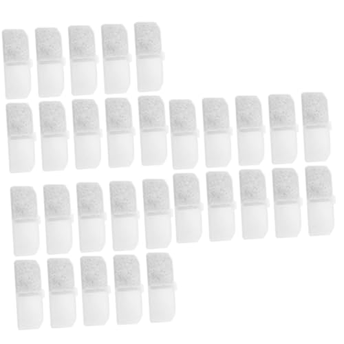 Supvox 30 Stück Wasserspenderfilter Baumwoll Hundebrunnenfilter Wasserzufuhrfilter Wasserersatzfilter Kohlewasserfilter Haustierkohlenstoffbrunnenfilter Kohleersatzfilter von Supvox