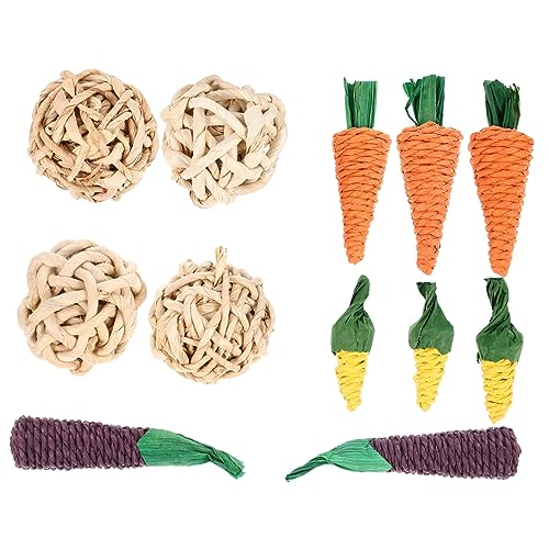 Supvox 36 STK Kaninchen Spielzeug Vogelspielzeug Spielzeug für Papageien Kaninchenspielzeug Hamster Spielzeug Hasenspielzeug Spielzeuge Beißspielzeug für kleine Haustiere Kleintierbedarf von Supvox